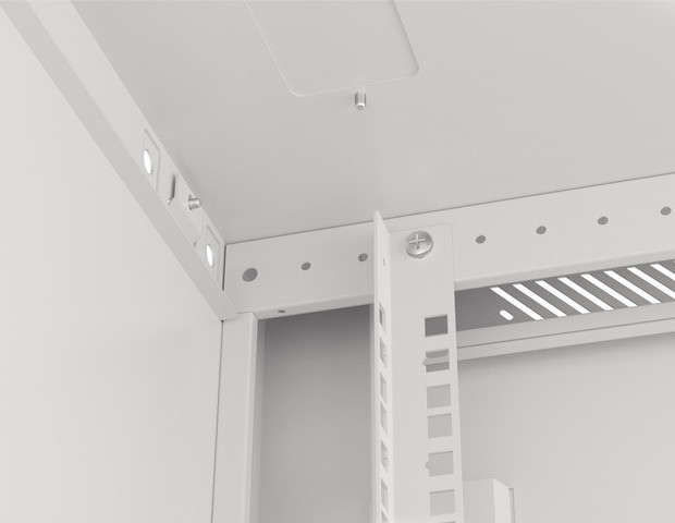 LANBERG 19" RACKOVÁ SKŘÍŇ PRO MONTÁŽ NA STĚNU 6U/600X600 (FLAT PACK) S PROSKLENÝMI DVEŘMI ŠEDÁ V2