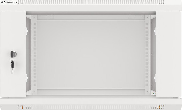 LANBERG 19" RACKOVÁ SKŘÍŇ PRO MONTÁŽ NA STĚNU 6U/600X600 (FLAT PACK) S PROSKLENÝMI DVEŘMI ŠEDÁ V2