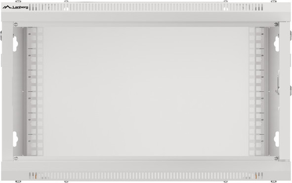 LANBERG 19" RACKOVÁ SKŘÍŇ PRO MONTÁŽ NA STĚNU 6U/600X600 (FLAT PACK) S PROSKLENÝMI DVEŘMI ŠEDÁ V2