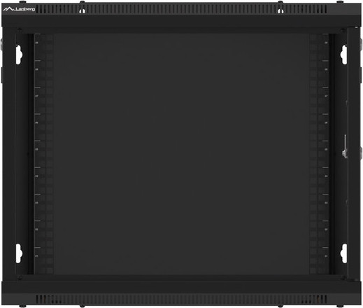 LANBERG RACKOVÁ SKŘÍŇ 19" PRO MONTÁŽ NA STĚNU 9U/600X600 PRO VLASTNÍ MONTÁŽ S KOVOVÝMI DVEŘMI ČERNÁ