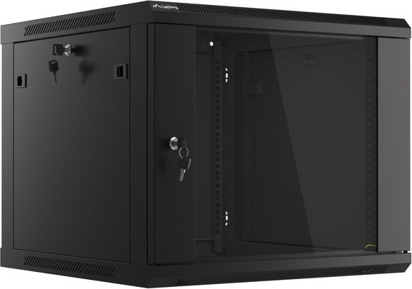 LANBERG RACKOVÁ SKŘÍŇ 19" PRO MONTÁŽ NA STĚNU 9U/600X600 (FLAT PACK) V2 ČERNÁ