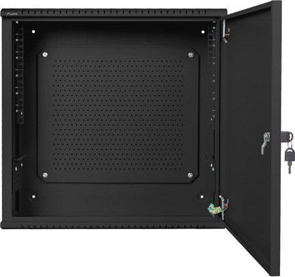 LANBERG 19" RACKOVÁ SKŘÍŇ PRO MONTÁŽ NA STĚNU 6U+3U/540X200 NÍZKOPROFILOVÁ ČERNÁ (SMONTOVANÁ)