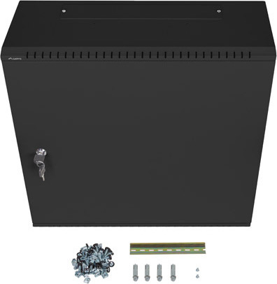 LANBERG 19" RACKOVÁ SKŘÍŇ PRO MONTÁŽ NA STĚNU 6U+3U/540X200 NÍZKOPROFILOVÁ ČERNÁ (SMONTOVANÁ)