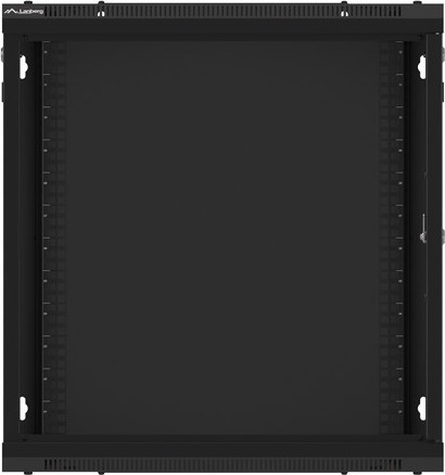 LANBERG RACKOVÁ SKŘÍŇ 19" NÁSTĚNNÁ 12U/600X600 PRO VLASTNÍ MONTÁŽ S KOVOVÝMI DVEŘMI ČERNÁ