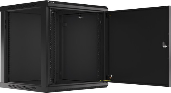 LANBERG RACKOVÁ SKŘÍŇ 19" NÁSTĚNNÁ 12U/600X600 PRO VLASTNÍ MONTÁŽ S KOVOVÝMI DVEŘMI ČERNÁ
