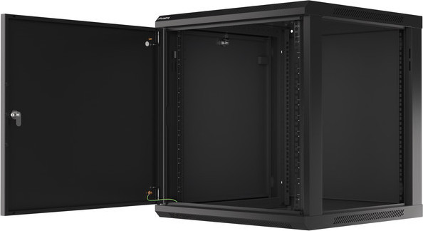 LANBERG RACKOVÁ SKŘÍŇ 19" NÁSTĚNNÁ 12U/600X600 PRO VLASTNÍ MONTÁŽ S KOVOVÝMI DVEŘMI ČERNÁ