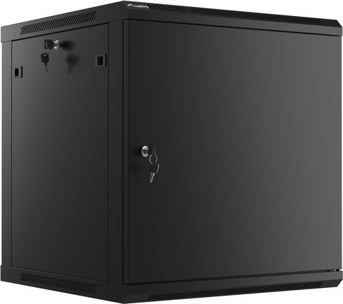 LANBERG RACKOVÁ SKŘÍŇ 19" NÁSTĚNNÁ 12U/600X600 PRO VLASTNÍ MONTÁŽ S KOVOVÝMI DVEŘMI ČERNÁ