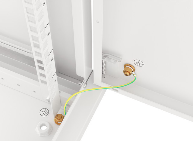 LANBERG RACKOVÁ SKŘÍŇ 19" NÁSTĚNNÁ 12U/600X600 PRO VLASTNÍ MONTÁŽ S KOVOVÝMI DVEŘMI ŠEDÁ
