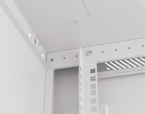 LANBERG RACKOVÁ SKŘÍŇ 19" NÁSTĚNNÁ 12U/600X600 PRO VLASTNÍ MONTÁŽ S KOVOVÝMI DVEŘMI ŠEDÁ