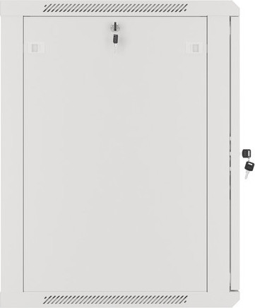 LANBERG 19" RACKOVÁ SKŘÍŇ PRO MONTÁŽ NA STĚNU 15U/600X600 (FLAT PACK) S PROSKLENÝMI DVEŘMI ŠEDÁ V2c