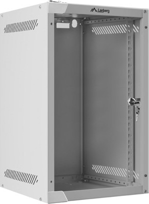 LANBERG RACKOVÁ SKŘÍŇ 10" NÁSTĚNNÁ 9U/280X310 (FLAT PACK) S PROSKLENÝMI DVEŘMI ŠEDÁ