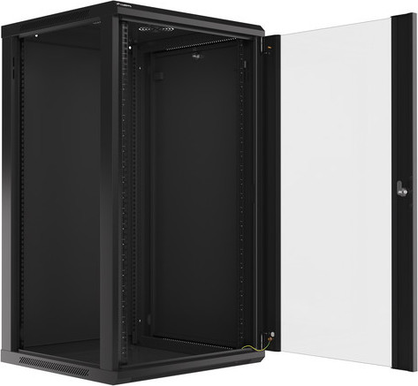 LANBERG 19" RACKOVÁ SKŘÍŇ PRO MONTÁŽ NA STĚNU 22U/600X600 (FLAT PACK) ČERNÁ V2
