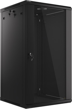 LANBERG 19" RACKOVÁ SKŘÍŇ PRO MONTÁŽ NA STĚNU 22U/600X600 (FLAT PACK) ČERNÁ V2