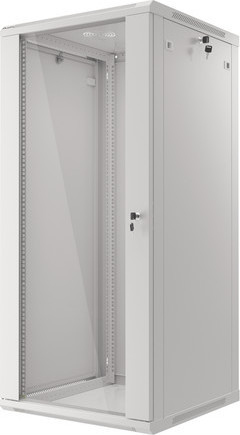 LANBERG RACKOVÁ SKŘÍŇ 19" NÁSTĚNNÁ 27U/600X600 (FLAT PACK) S PROSKLENÝMI DVEŘMI ŠEDÁ V2