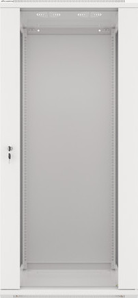 LANBERG RACKOVÁ SKŘÍŇ 19" NÁSTĚNNÁ 27U/600X600 (FLAT PACK) S PROSKLENÝMI DVEŘMI ŠEDÁ V2