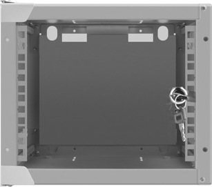 LANBERG RACKOVÁ SKŘÍŇ 10" NÁSTĚNNÁ 4U/280X310 (FLAT PACK) S PROSKLENÝMI DVEŘMI ŠEDÁ