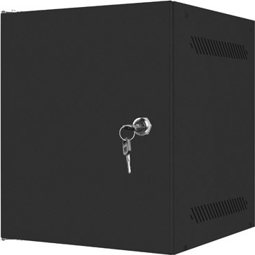 LANBERG RACKOVÁ SKŘÍŇ 10" PRO MONTÁŽ NA STĚNU 6U/280X310 PRO VLASTNÍ MONTÁŽ S KOVOVÝMI DVEŘMI ČERNÁ