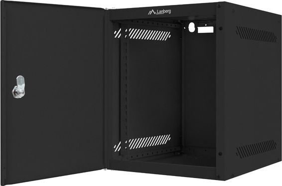 LANBERG RACKOVÁ SKŘÍŇ 10" PRO MONTÁŽ NA STĚNU 6U/280X310 PRO VLASTNÍ MONTÁŽ S KOVOVÝMI DVEŘMI ČERNÁ