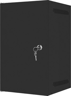 LANBERG RACKOVÁ SKŘÍŇ 10" PRO MONTÁŽ NA STĚNU 9U/280X310 PRO VLASTNÍ MONTÁŽ S KOVOVÝMI DVEŘMI ČERNÁ