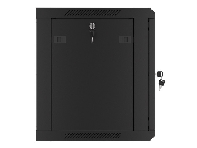 LANBERG 19" RACKOVÁ SKŘÍŇ PRO MONTÁŽ NA STĚNU 9U/600X450 PRO VLASTNÍ MONTÁŽ S KOVOVÝMI DVEŘMI ČERNÁ