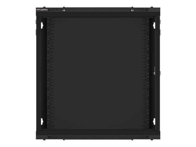 LANBERG RACKOVÁ SKŘÍŇ 19" NÁSTĚNNÁ 12U/600X450 PRO VLASTNÍ MONTÁŽ S KOVOVÝMI DVEŘMI ČERNÁ