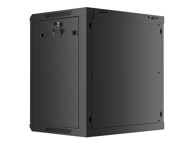 LANBERG RACKOVÁ SKŘÍŇ 19" NÁSTĚNNÁ 12U/600X450 PRO VLASTNÍ MONTÁŽ S KOVOVÝMI DVEŘMI ČERNÁ