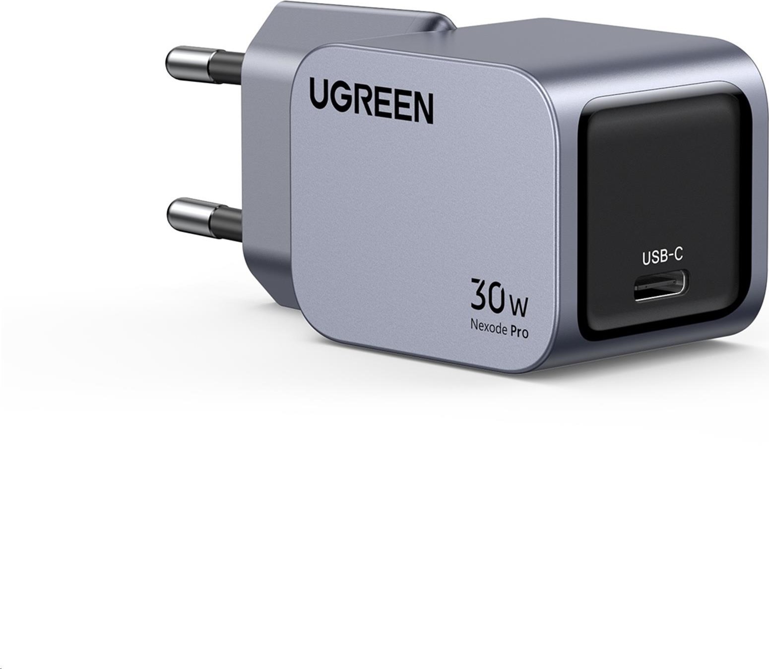 UGREEN síťová rychlonabíječka Nexode Pro 30W 1-Port USB-C, GaN, stříbrná