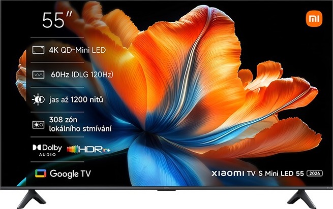 Xiaomi Xiaomi/TV S Mini LED 55 2026/55"/4K UHD/Šedá