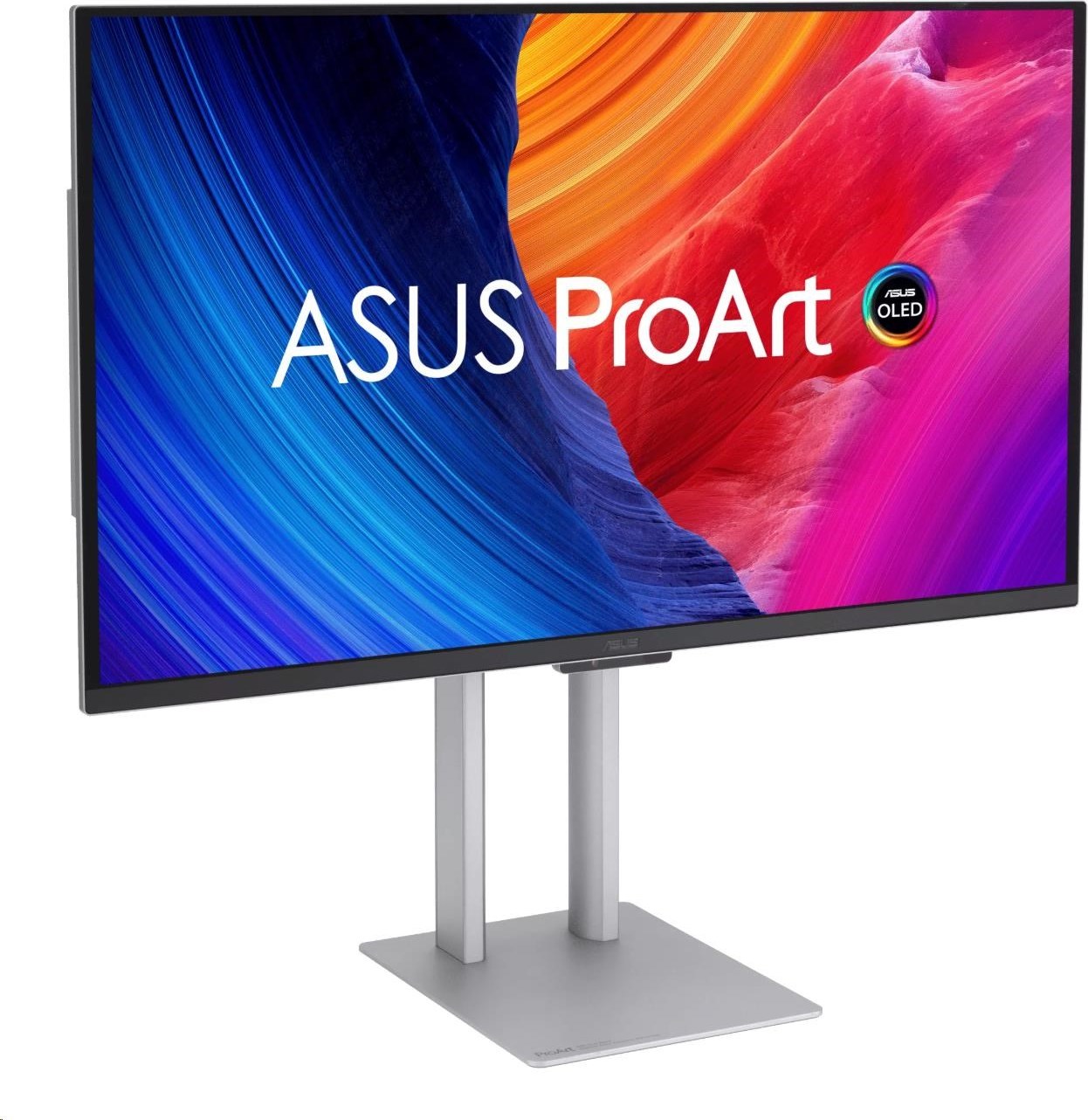 ASUS LCD 27" PA27UCDMR ProArt Display, 4K UHD, QD-OLED, Ultraslim, 240Hz, 0,1ms, HDR10, 99% DCI-P3, Thunderbolt4, Silver