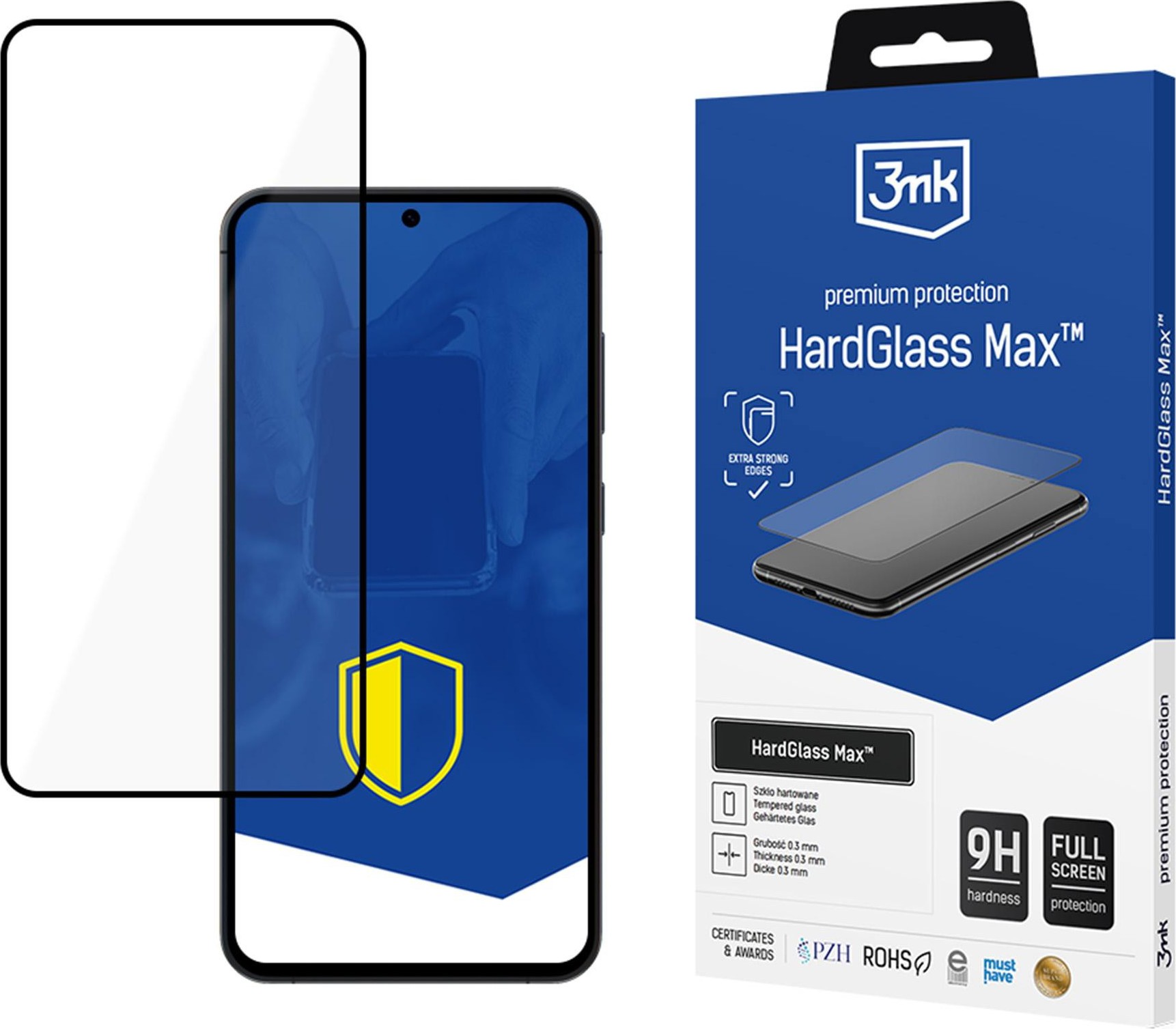 3mk tvrzené sklo HardGlass Max Black pro Samsung Galaxy S25+
