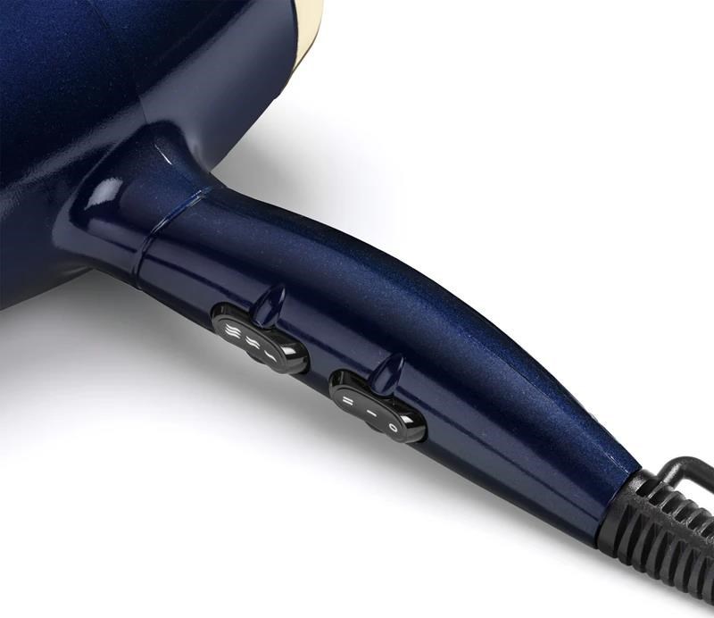 BaByliss 5911E Black Onyx fén, regulace rychlosti a teploty, funkce chladného vzduchu, ergonomická rukojeť