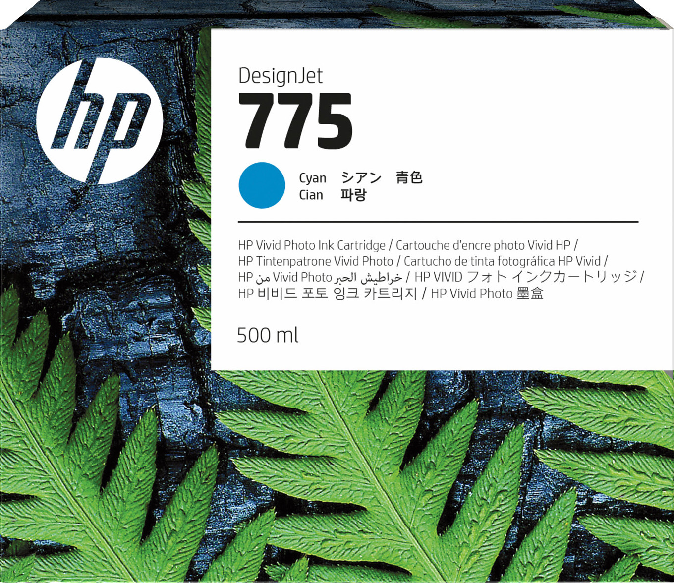 HP Inc. HP 775 500-ml Cyan Ink Cartridge