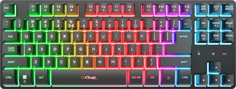 Trust GXT831 Thado TKL/Bezdrátové USB/US/Černá