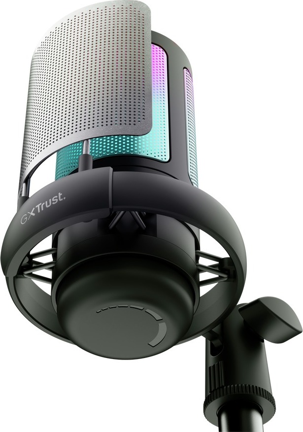 TRUST mikrofon GXT238 Auron, USB-C, RGB, černá