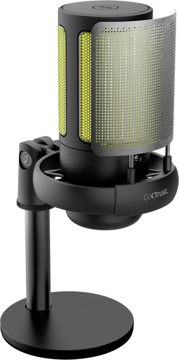 TRUST mikrofon GXT238 Auron, USB-C, RGB, černá