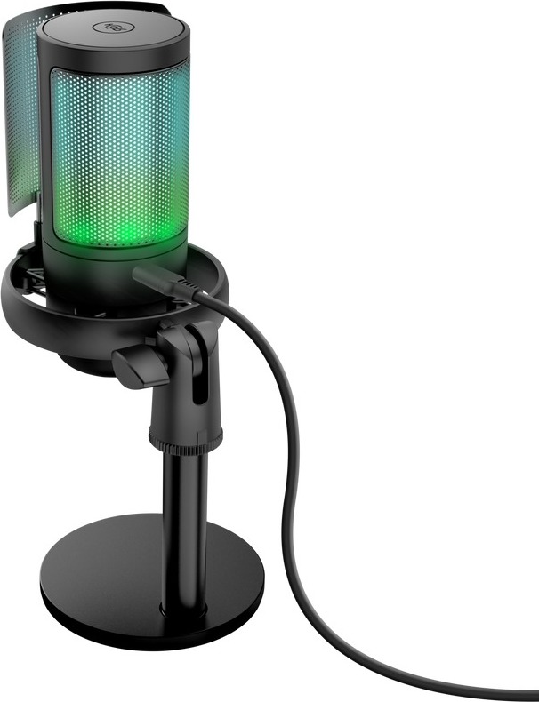 TRUST mikrofon GXT238 Auron, USB-C, RGB, černá