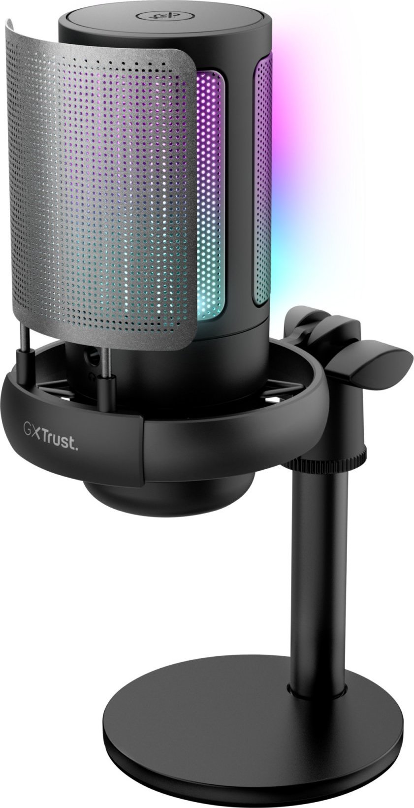 TRUST mikrofon GXT238 Auron, USB-C, RGB, černá