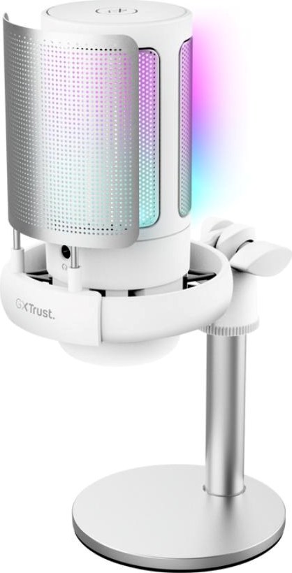 TRUST mikrofon GXT238 Auron, USB-C, RGB, bílá