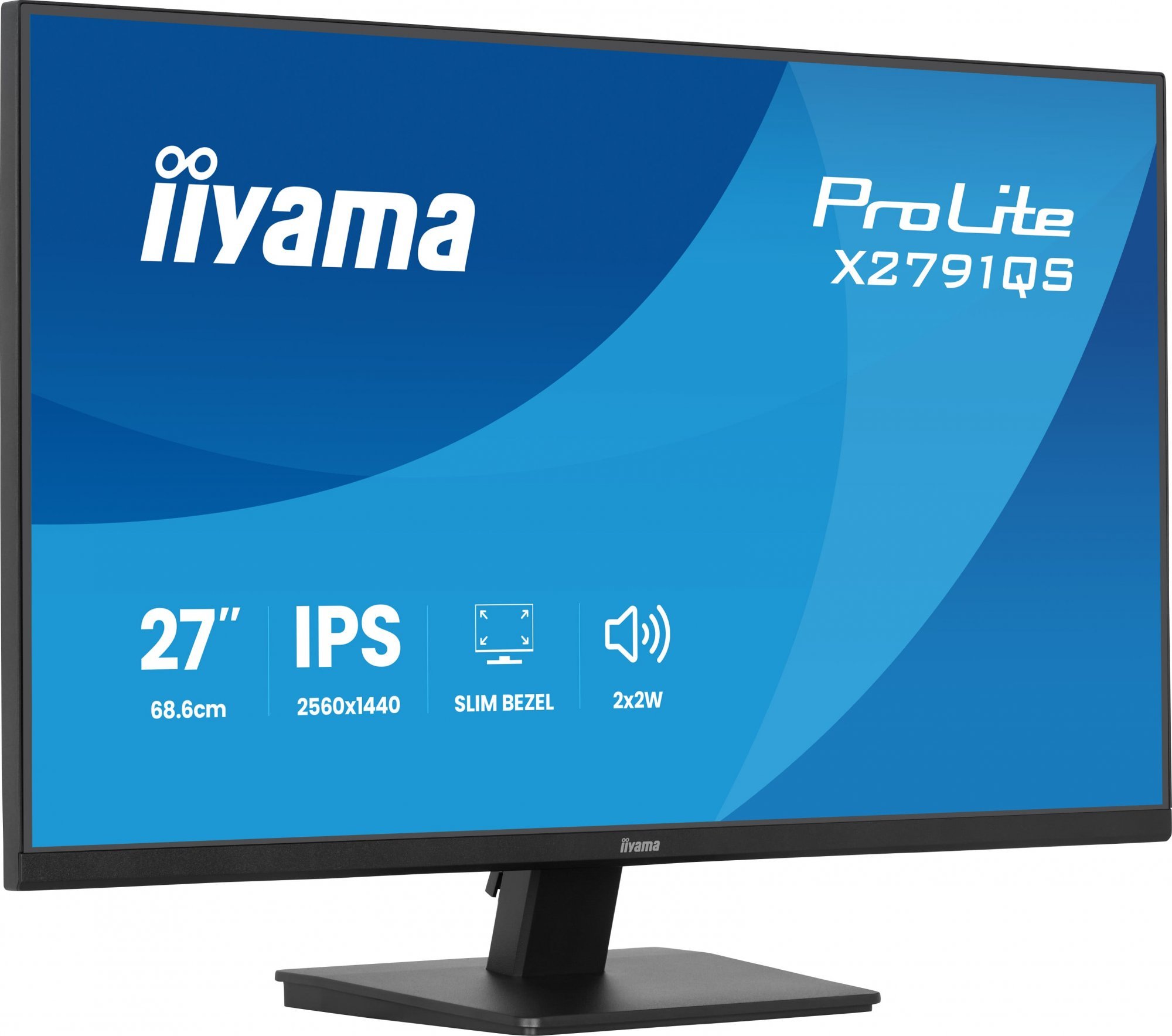 27" iiyama X2791QS-B1:IPS,QHD,HDMI,DP