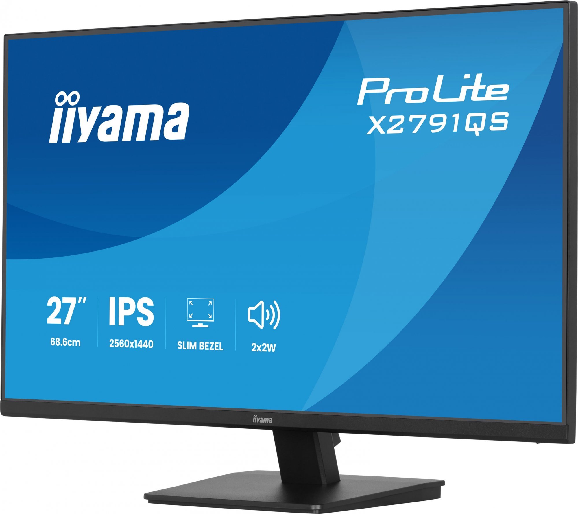 27" iiyama X2791QS-B1:IPS,QHD,HDMI,DP