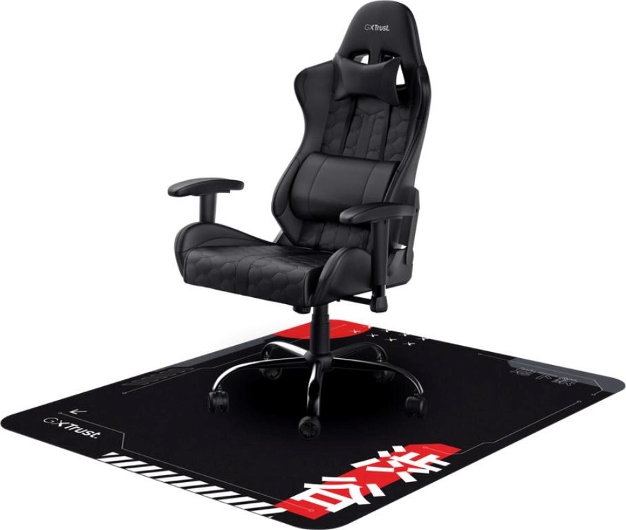 TRUST podložka pod herní křeslo - GXT 715 Chair mat, černo-červená