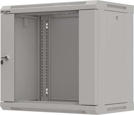 LANBERG 19" RACKOVÁ SKŘÍŇ PRO MONTÁŽ NA STĚNU 9U/540X350 (FLAT PACK) S PROSKLENÝMI DVEŘMI ŠEDÁ