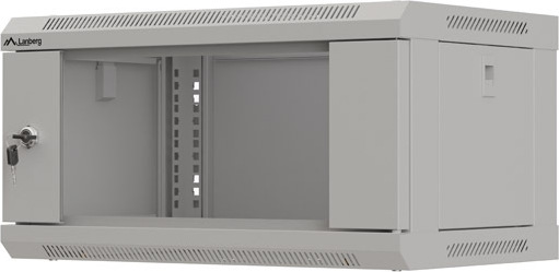 LANBERG RACKOVÁ SKŘÍŇ 19" NÁSTĚNNÁ 4U/540X350 (FLAT PACK) S PROSKLENÝMI DVEŘMI ŠEDÁ