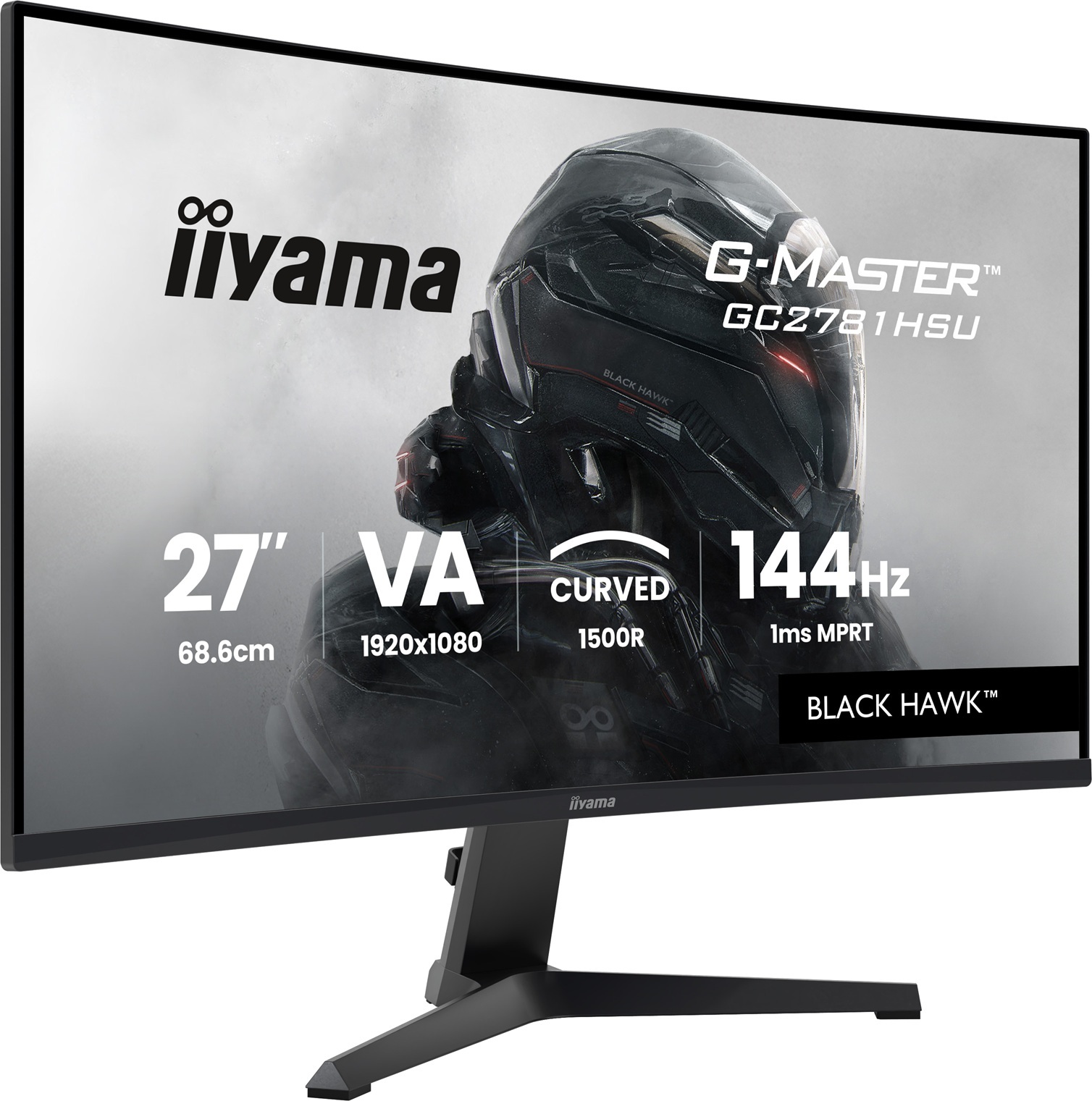 iiyama G-Master/GC2781HSU-B1/27"/VA/FHD/144Hz/1ms/Černá/3R