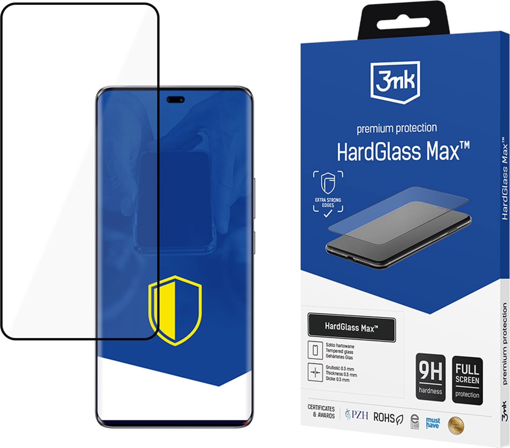 3mk tvrzené sklo HardGlass Max Black pro Honor Magic7 Lite