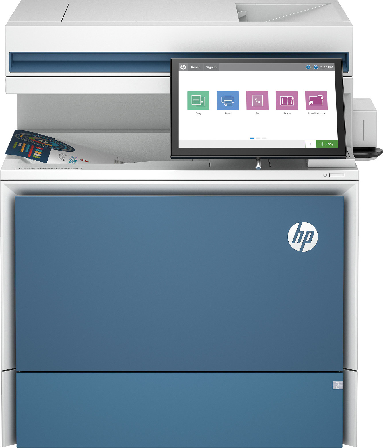 HP Inc. HP Color LaserJet Enterprise MFP 5800zf flow (A4, 43 strán za minútu, USB 3.0, Ethernet, Tlač/skenovanie/kopírovanie, FAX, obojstranná tlač)
