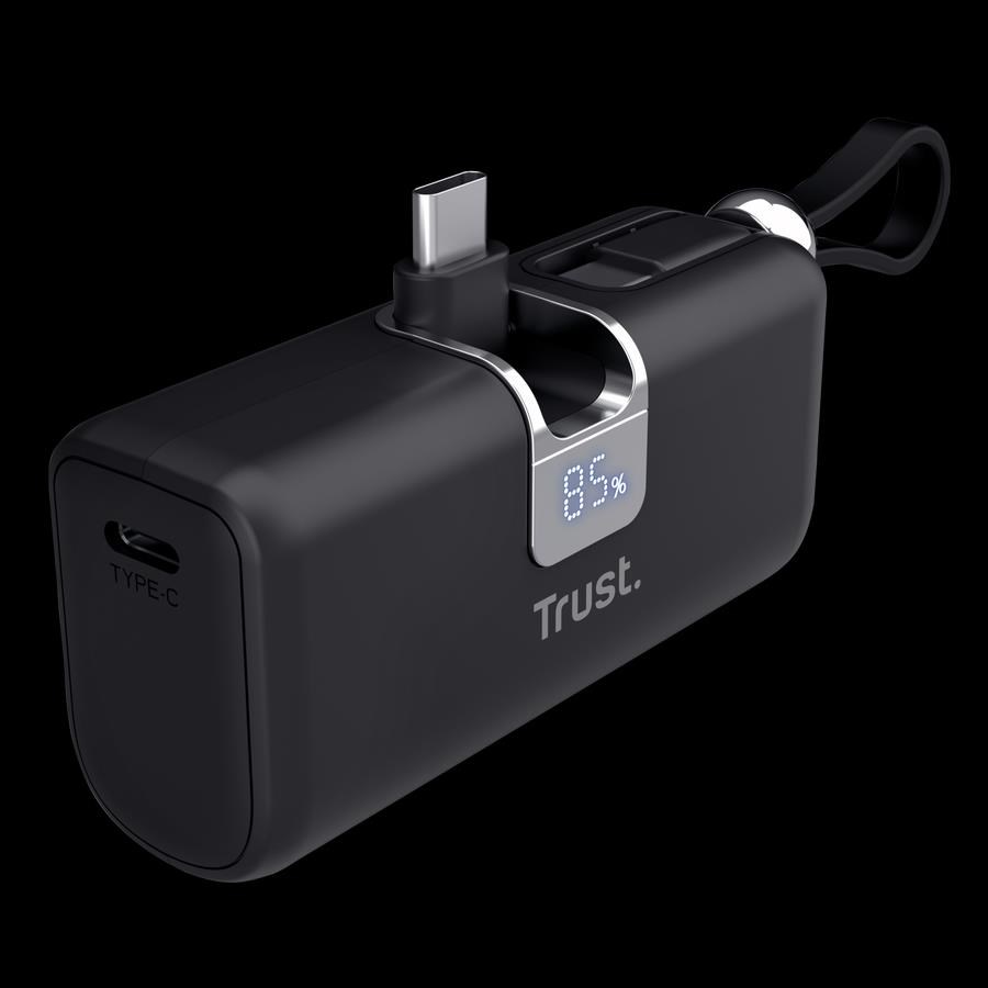 TRUST powerbanka PACTO 5000 PD POCKET, černá