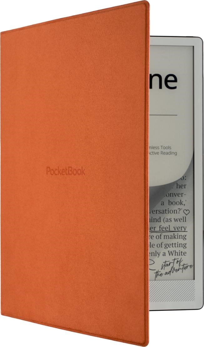 POCKETBOOK pouzdro Magnetic folio cover pro InkPad One (PB1030), tm. oranžové