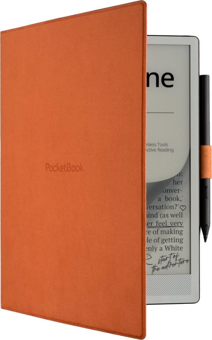 POCKETBOOK pouzdro Magnetic folio cover pro InkPad One (PB1030), tm. oranžové