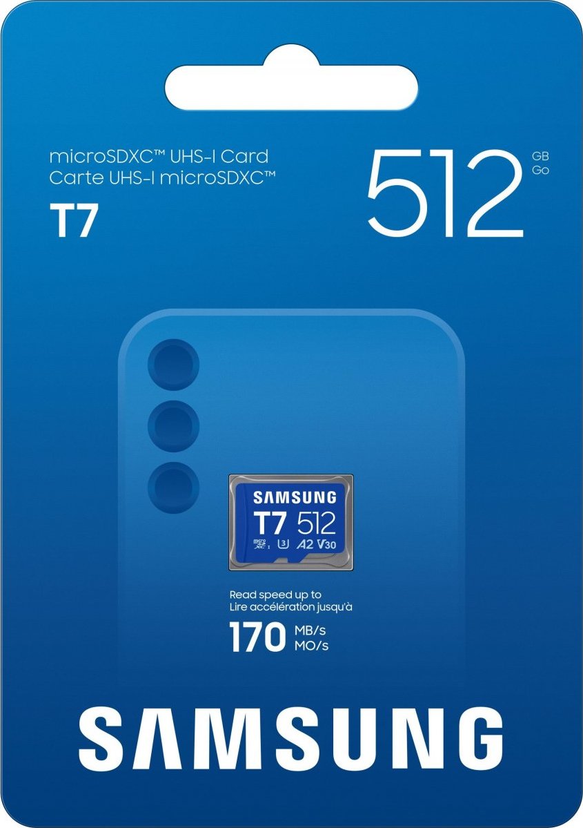 Samsung micro SD karta T7 - 512GB + USB adaptér